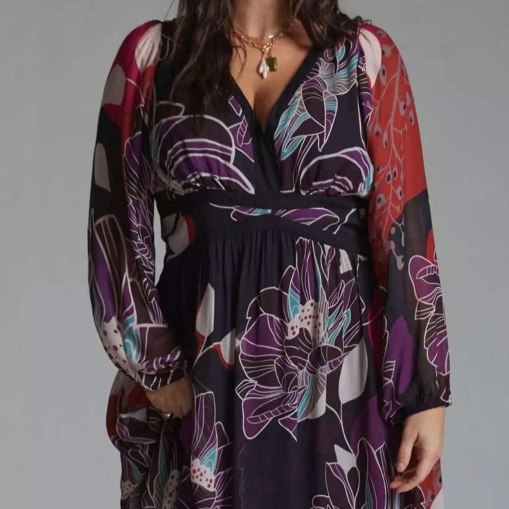 Let Me Be Floral Midi Dress